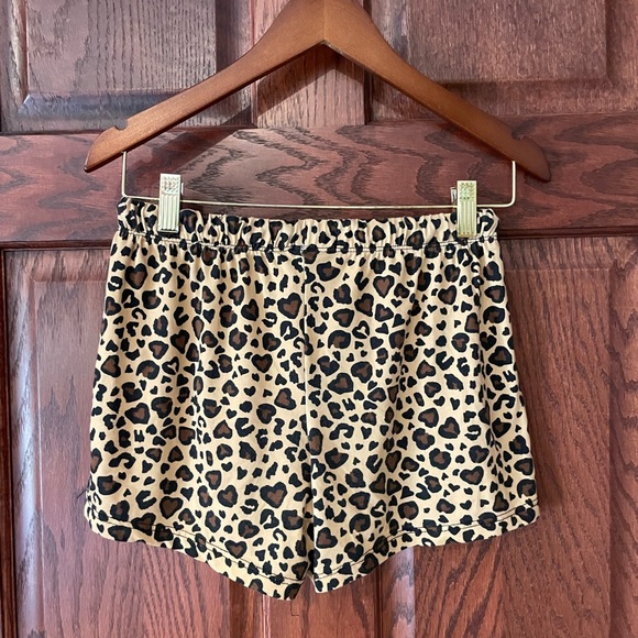 Leopard Print Drawstring Shorts - Picture 2 of 4